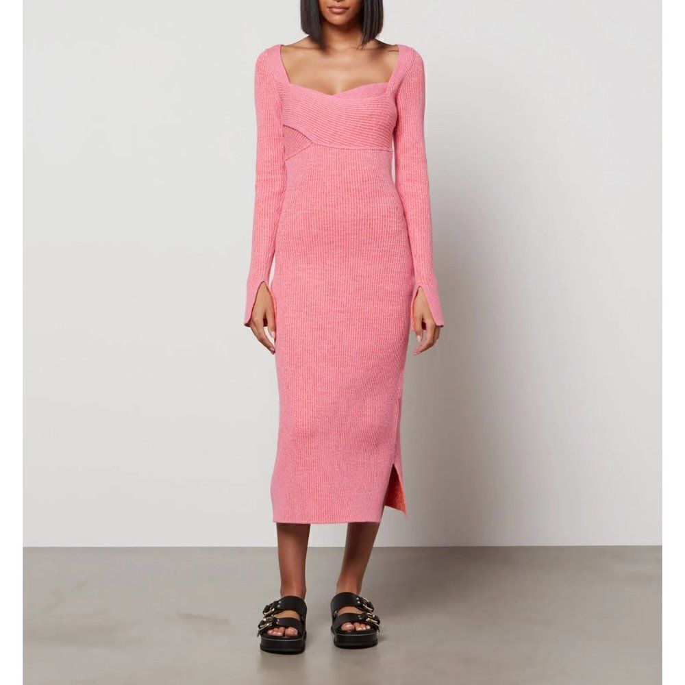 3.1 Phillip Lim Women's Long Sleeve Double Face Rib Cross Body Dress